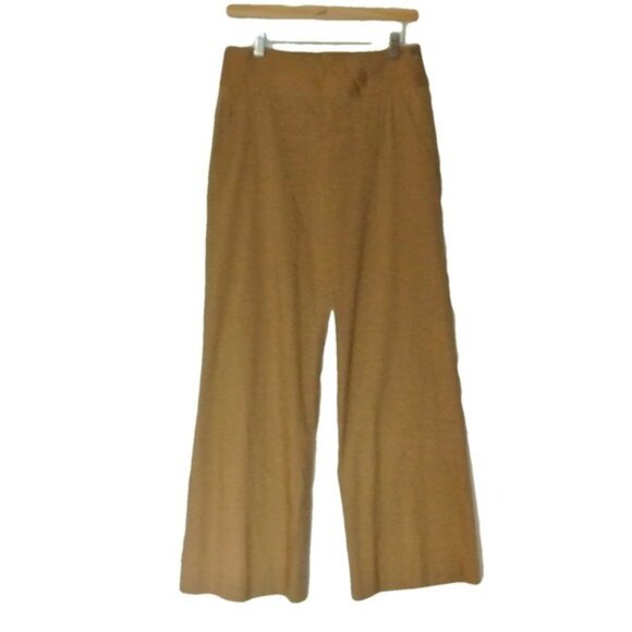 Donna Karan Collection Brown Linen Stretch Pants 4 - Picture 4 of 16